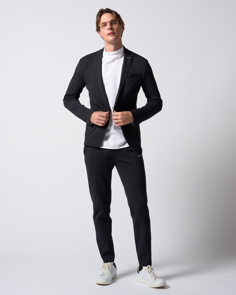 【muta × wjk】function knit easy slacks(jacquard check)