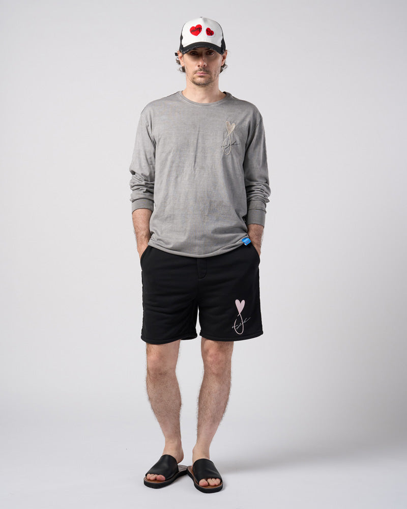 【Maison Honoré Paris × wjk】2-heart patch cut-off mesh cap