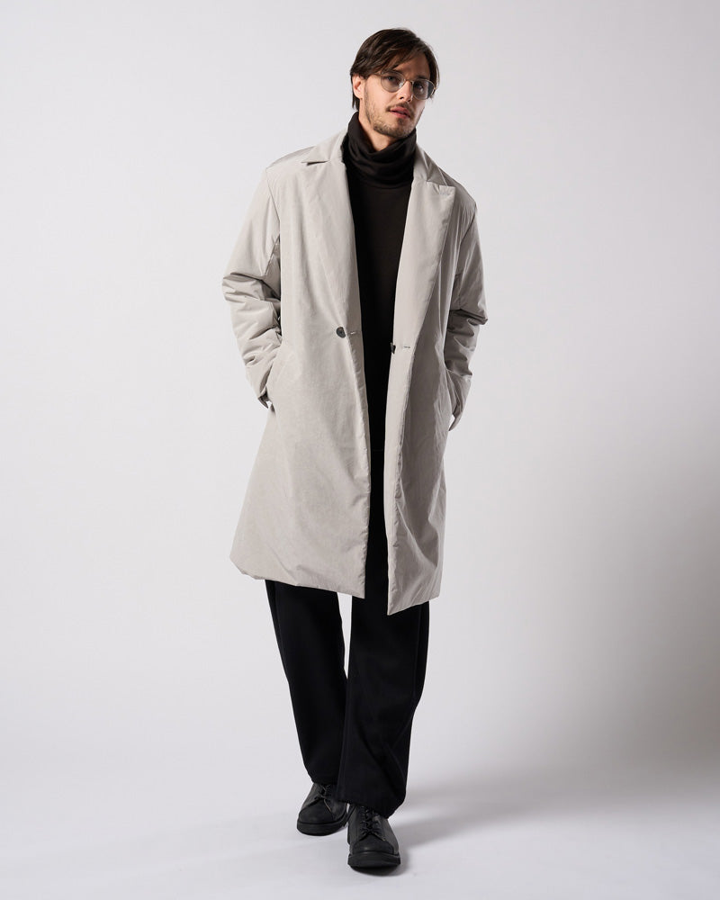 double breasted solid coat