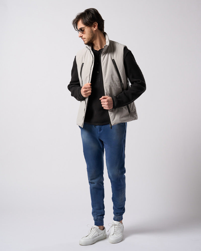 waffle henley L/S