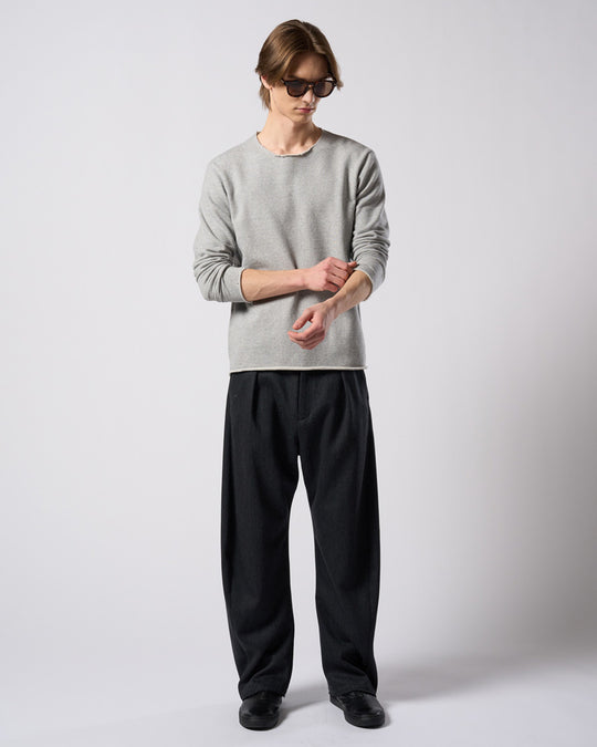 venetian stripe wide banana slacks