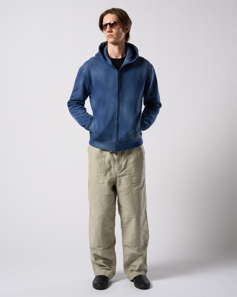 fade zip-up hoodie
