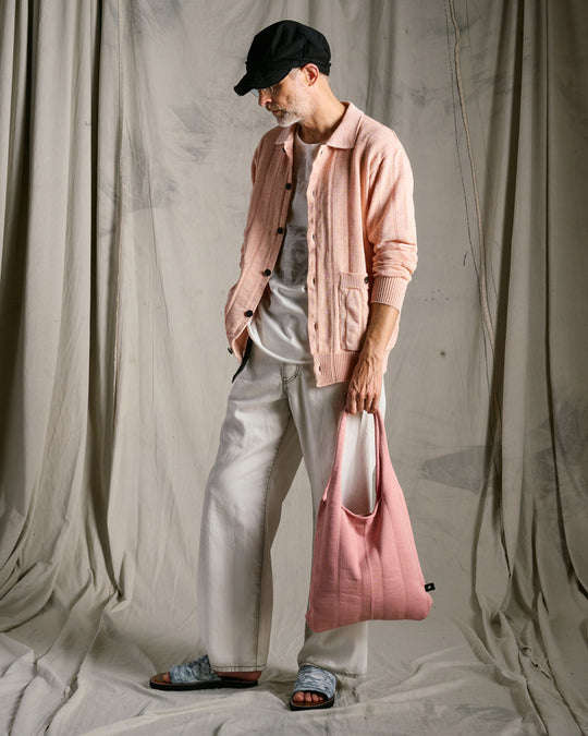 stripe knit bag