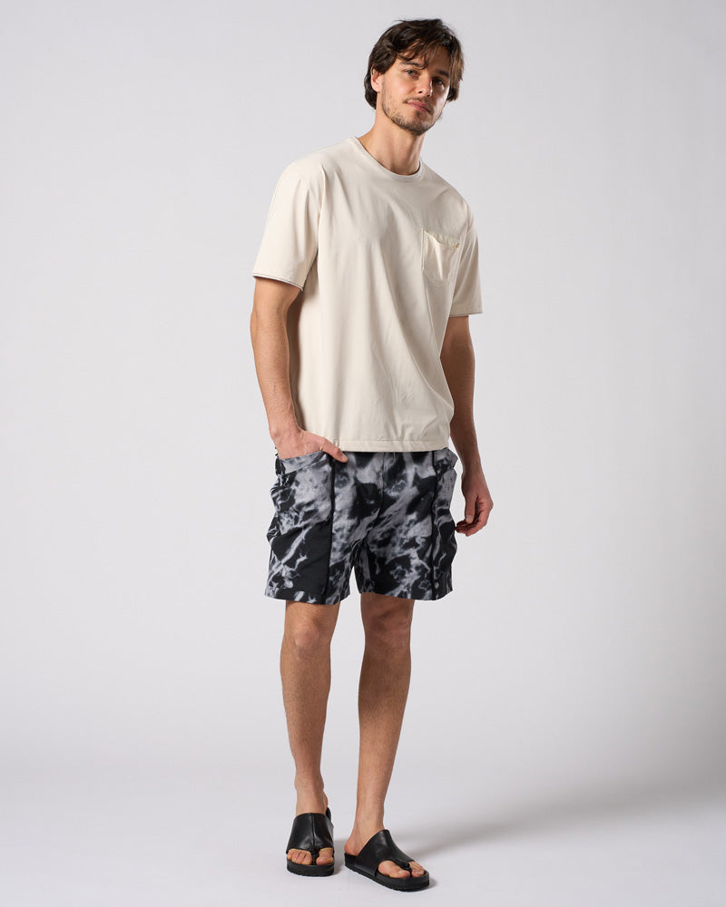 drawstring leather pocket S/S