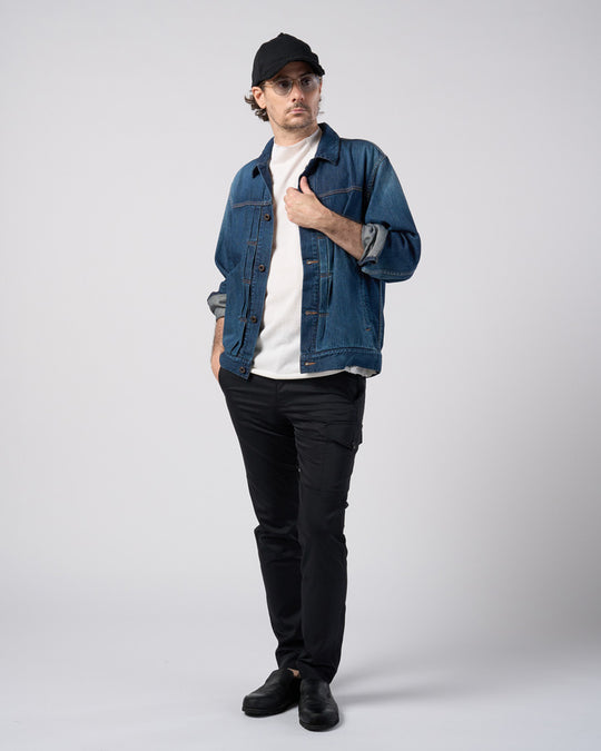 cut-off semi mock neck S/S