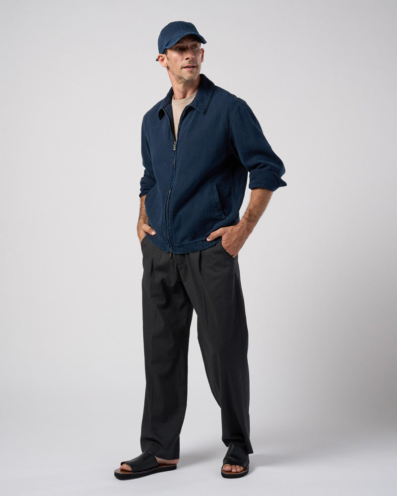 cotton linen herringbone aging B.B.cap