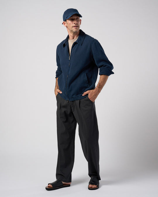 cotton linen herringbone aging B.B.cap