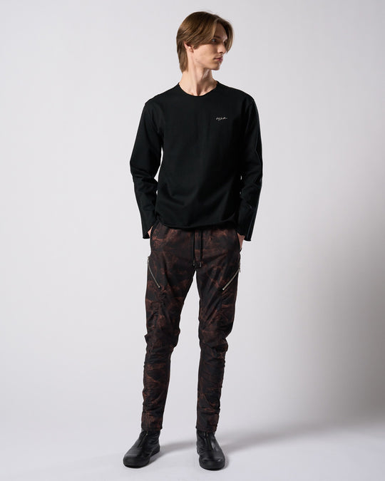 tight jersey cut-off L/S