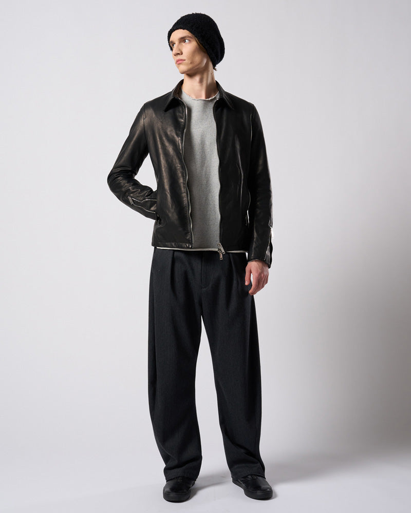 venetian stripe wide banana slacks