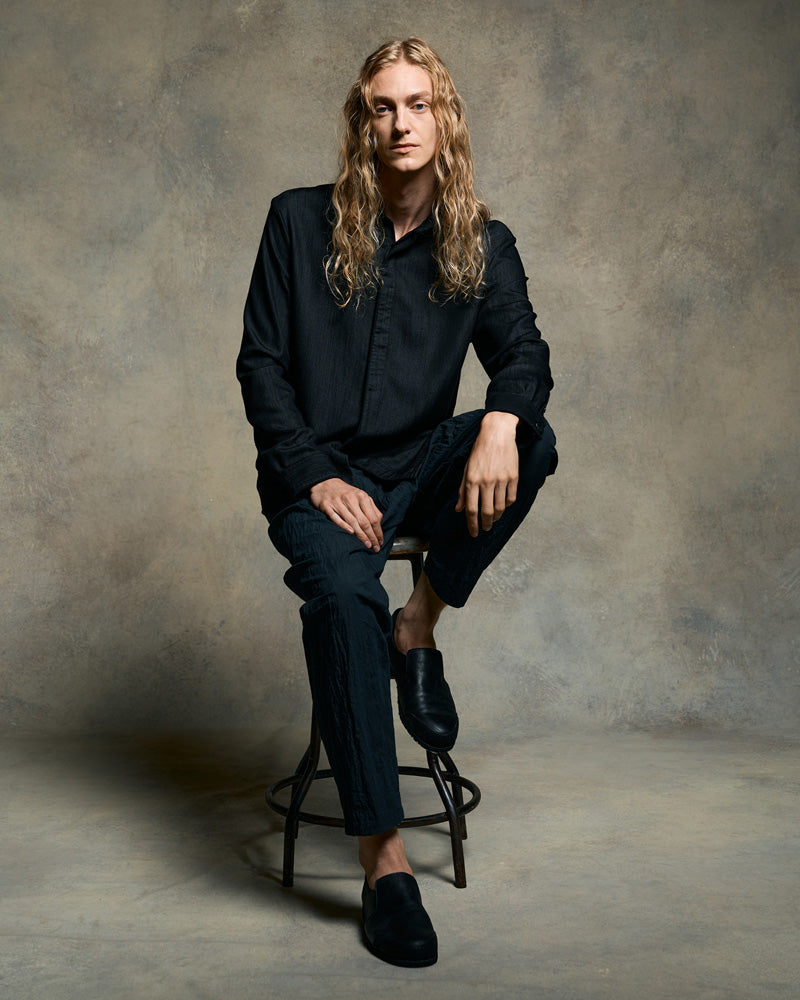 fly front shirt