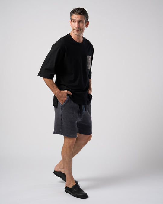 contrast pocket pull-over
