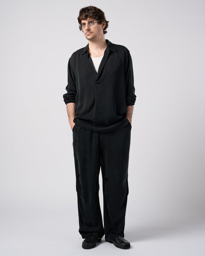 cupro vintage knee tuck easy pants