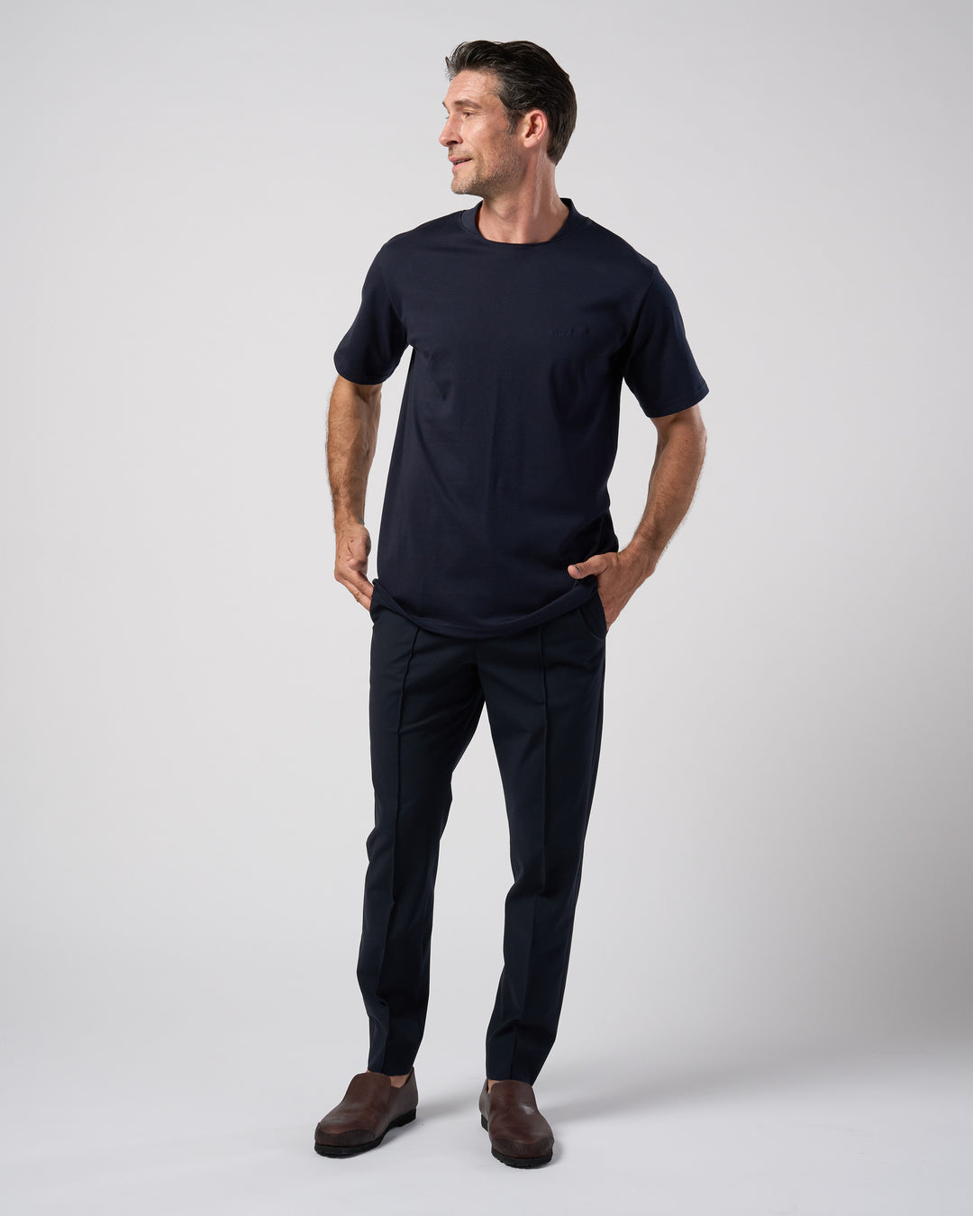 luxury cotton high back neck S/S