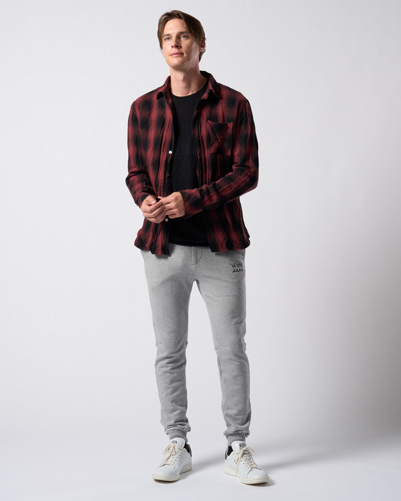 【muta × wjk】cut-off crew-neck L/S(printed)