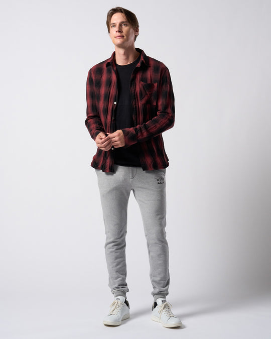 【muta × wjk】cut-off crew-neck L/S(printed)