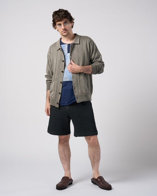GIMA stripe knit shirt