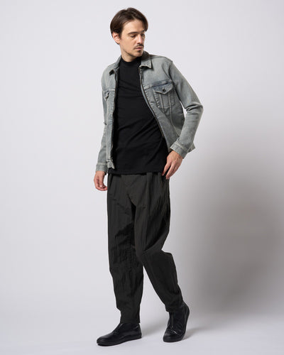denim zip blouson
