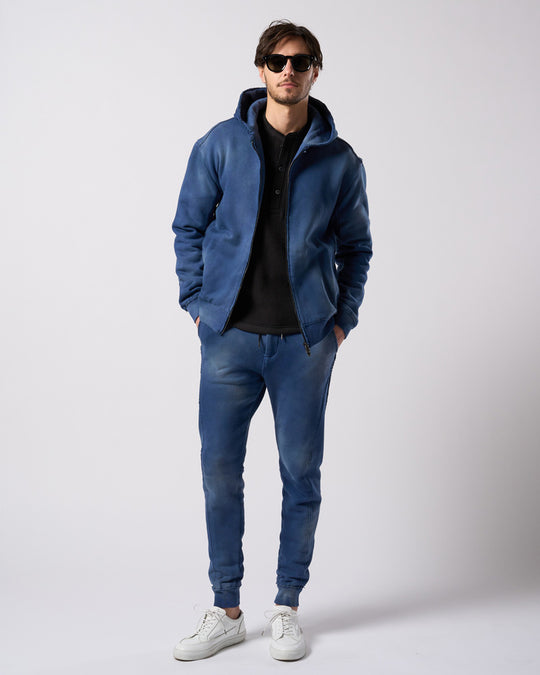 fade switching rib sweat pants