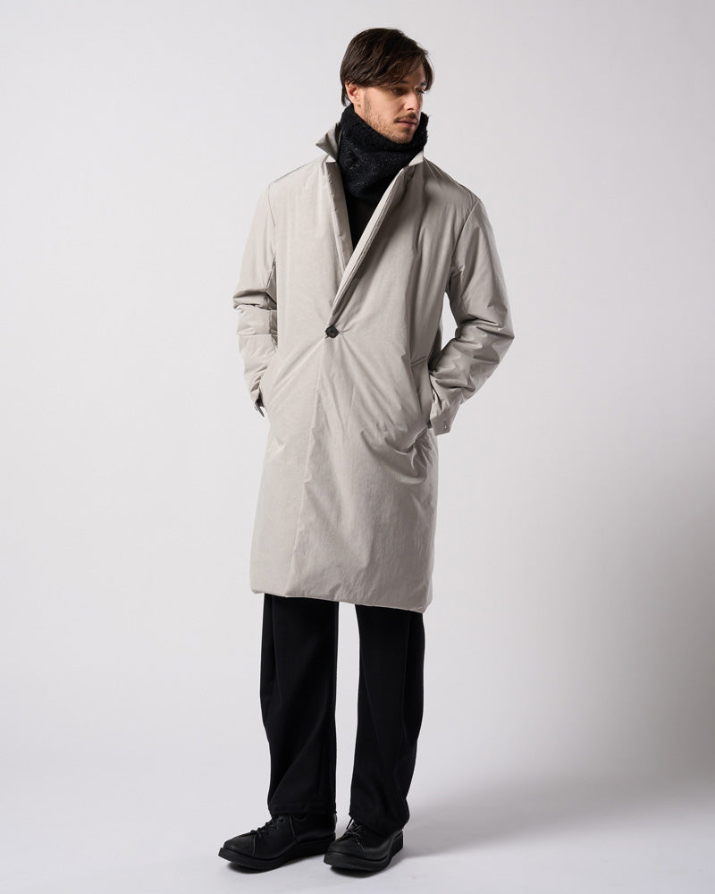 double breasted solid coat