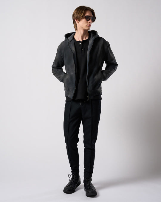 fade zip-up hoodie