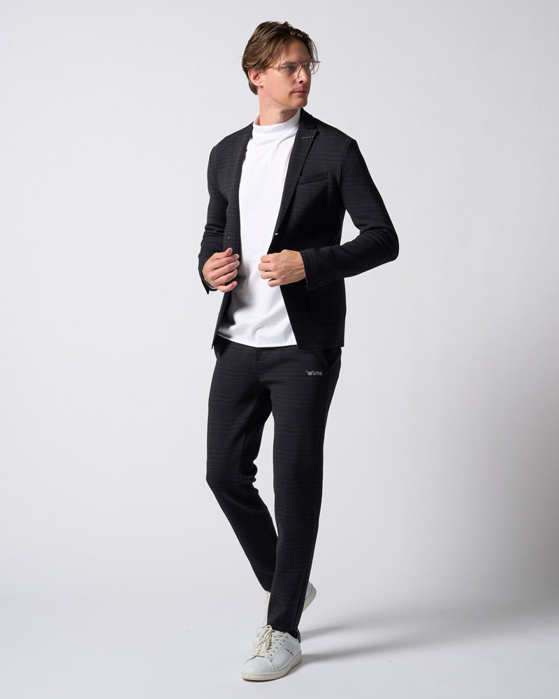 【muta × wjk】function knit easy slacks(jacquard check)