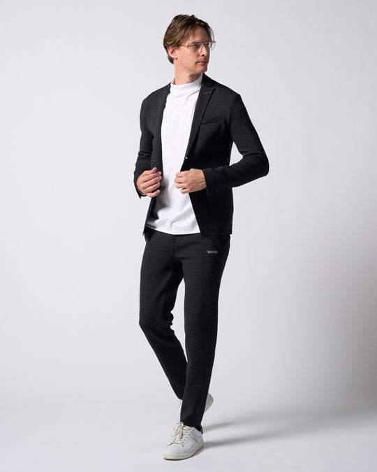 【muta × wjk】function knit easy slacks(jacquard check)