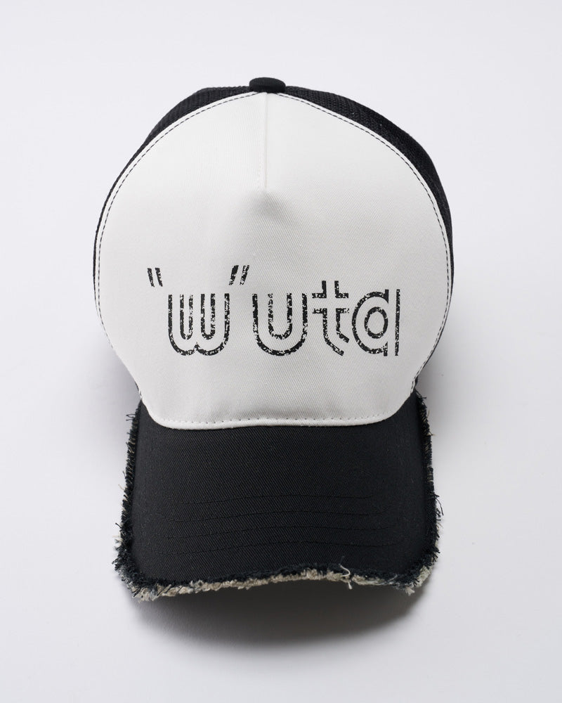 【muta × wjk】"w"uta cut-off mesh cap