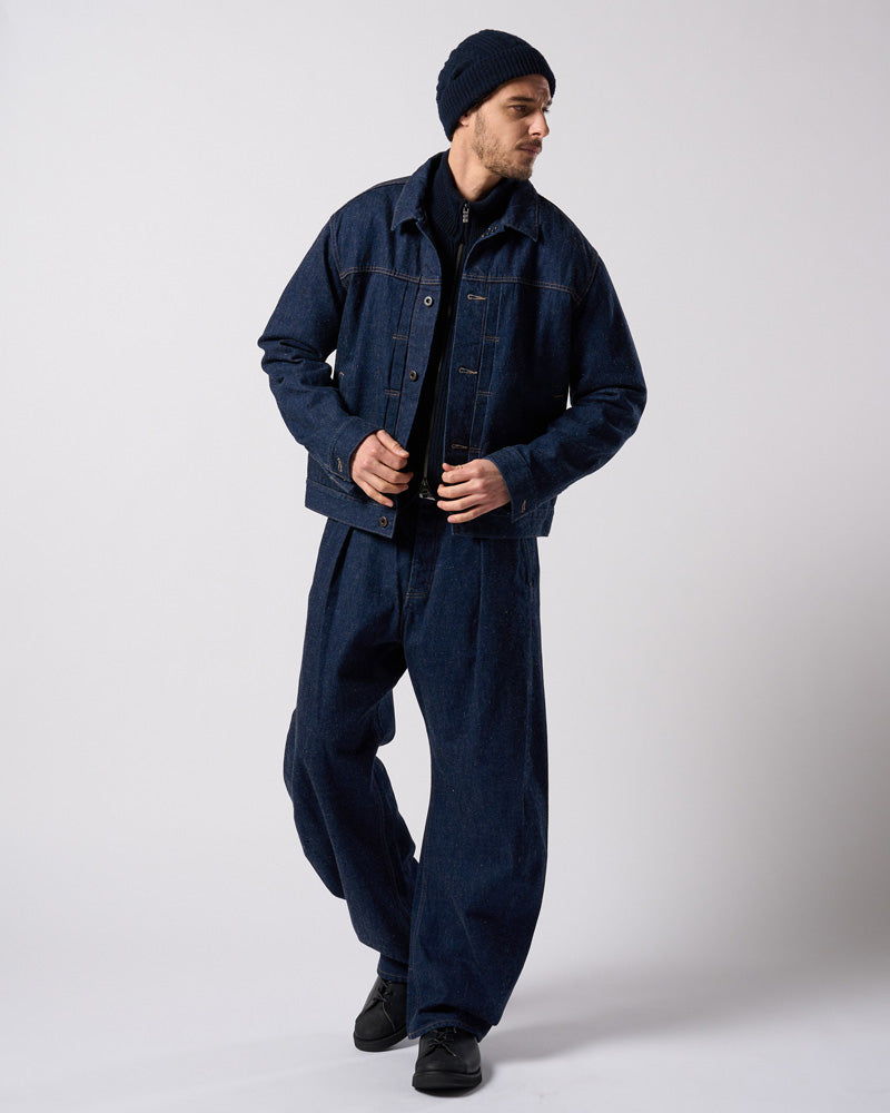 lomond×powder zip-up knit