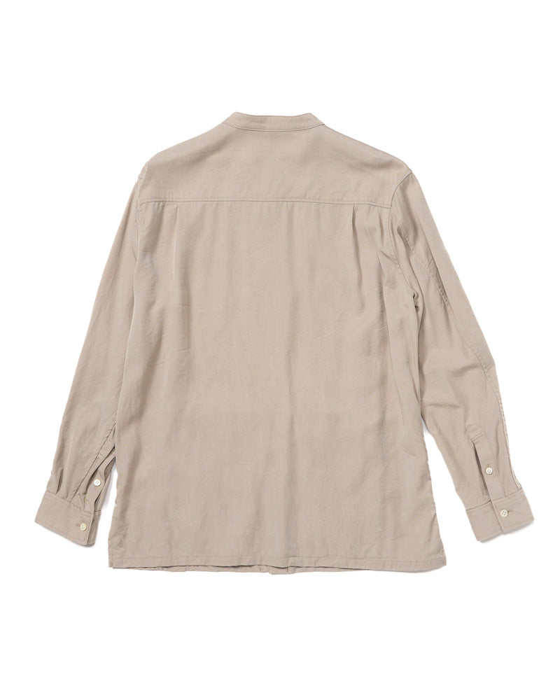 band collar shirt coat