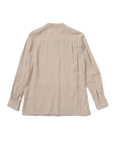 band collar shirt coat