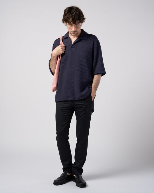 fine satin slim cargo