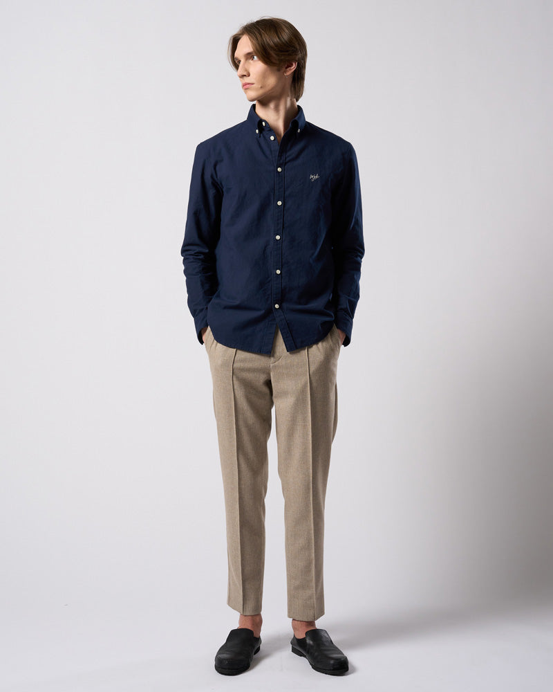 comfort pin-tuck slim slacks