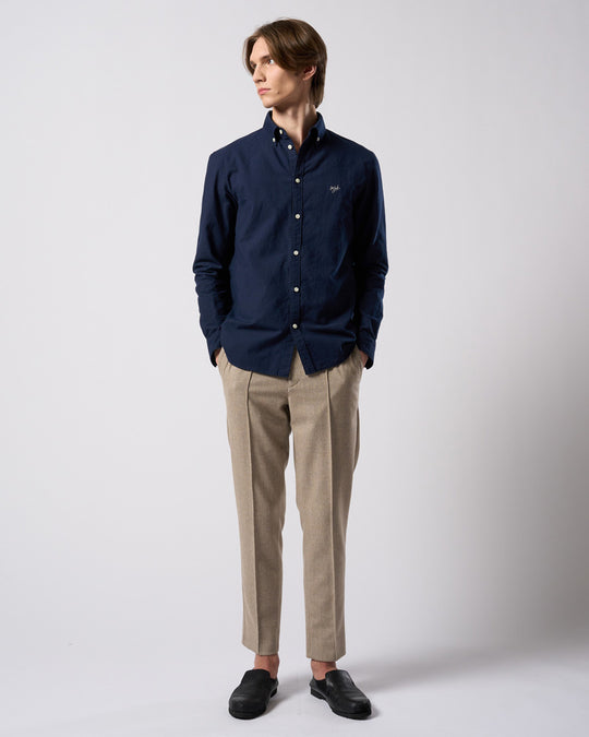 comfort pin-tuck slim slacks