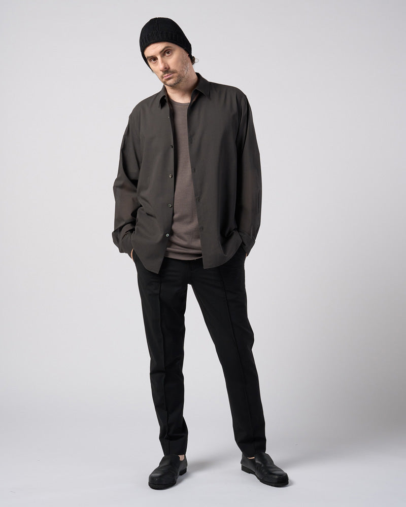 airy wool voile shirt