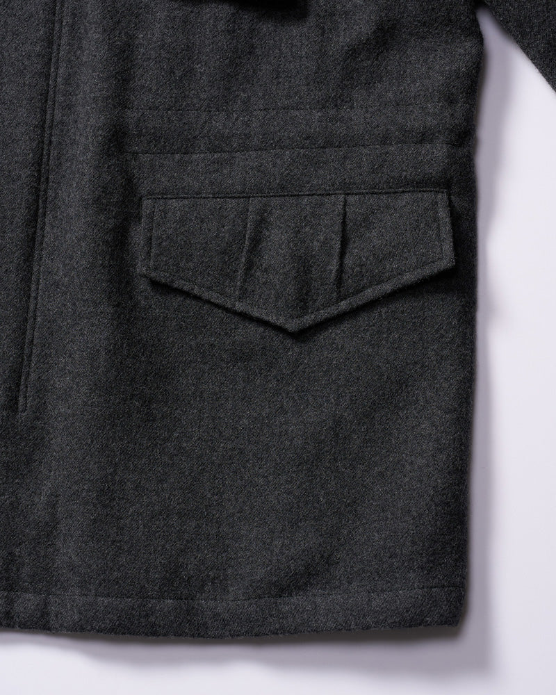 milled wool field jacket