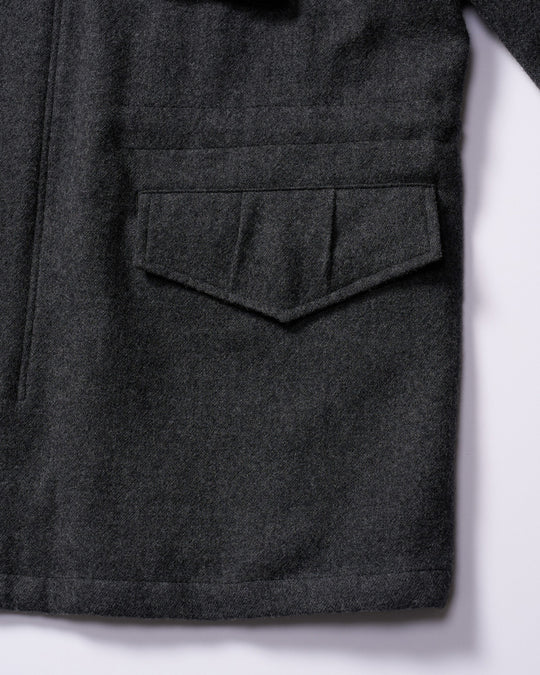 milled wool field jacket