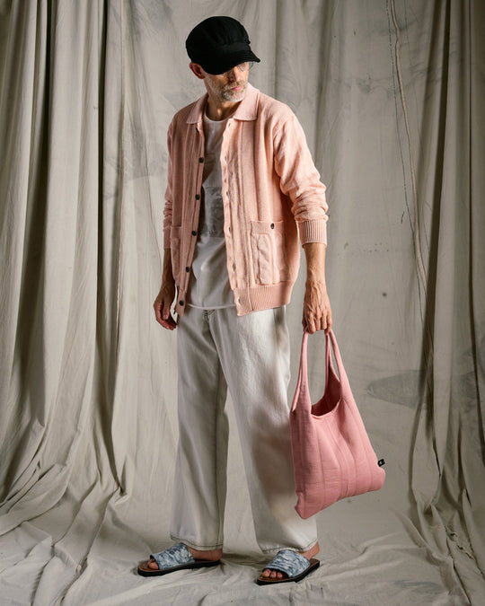 stripe knit bag