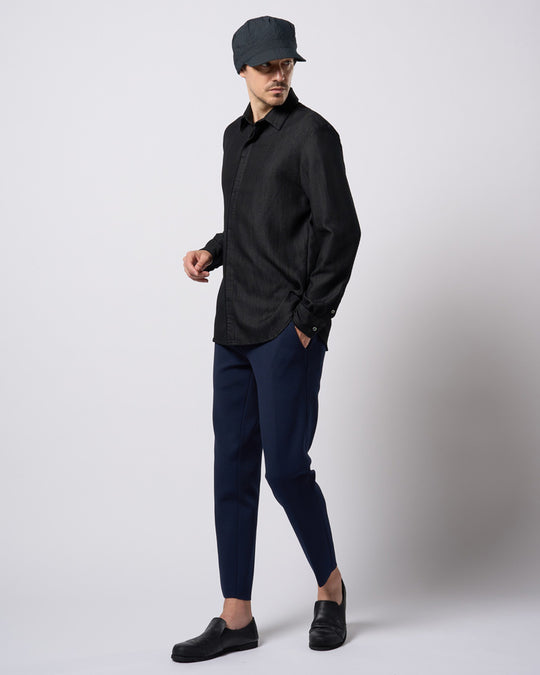 function knit easy slacks (jacquard check)