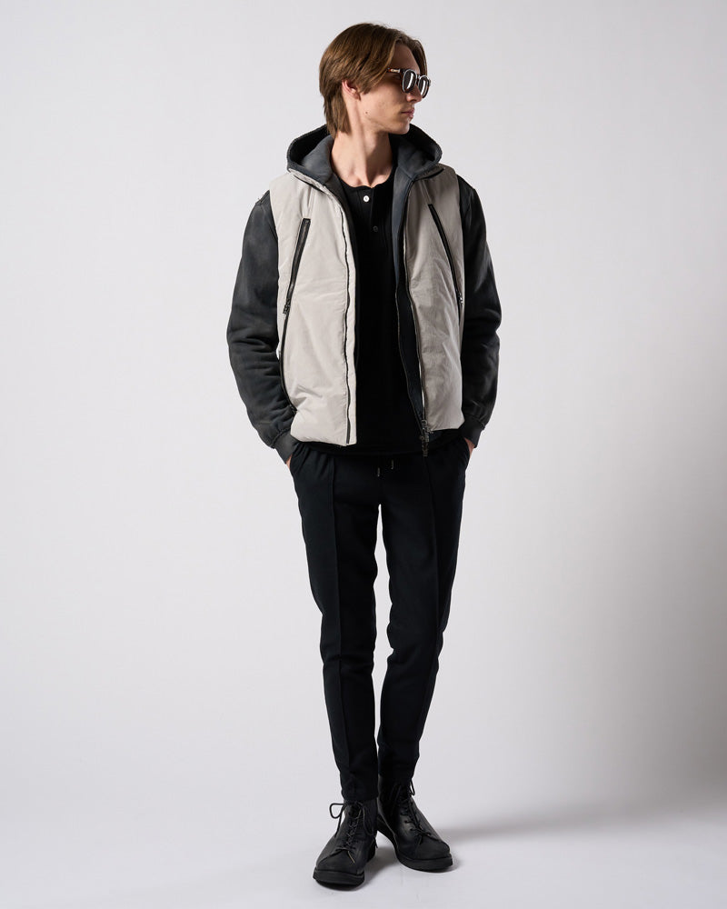 fade zip-up hoodie