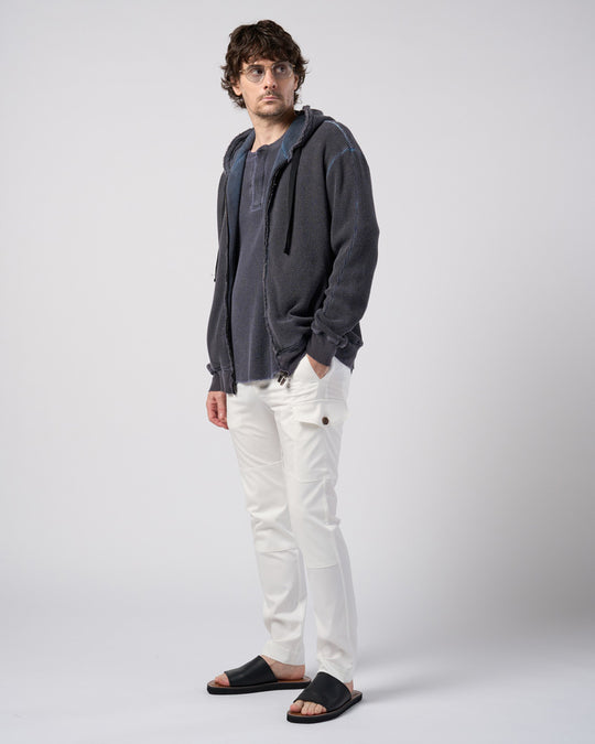fine satin slim cargo