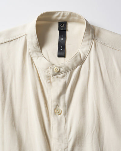 band collar shirt coat