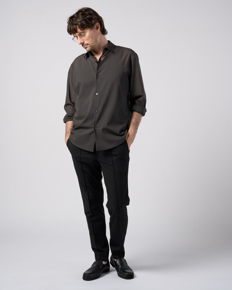 airy wool voile shirt
