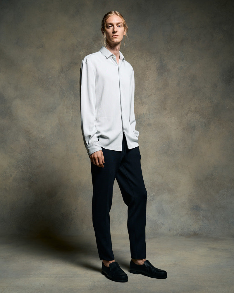 fly front shirt