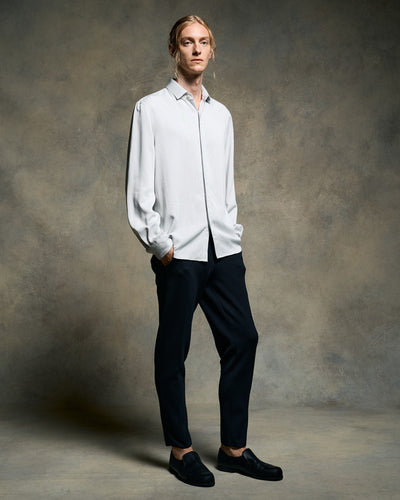 function knit easy slacks (jacquard check)