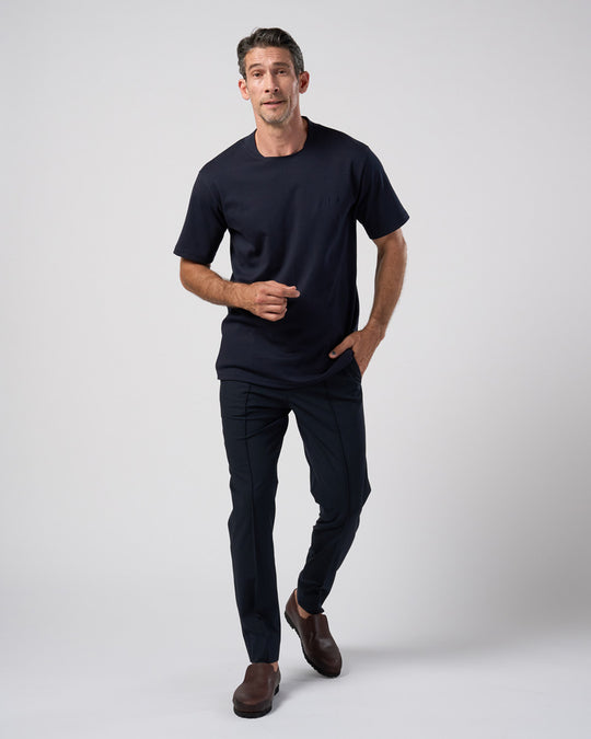 comfort pin-tuck slim slacks
