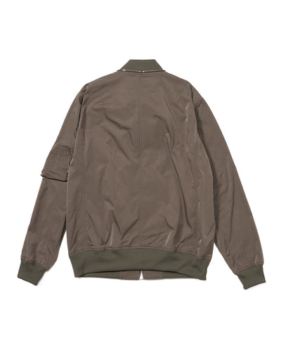 neck zip blouson