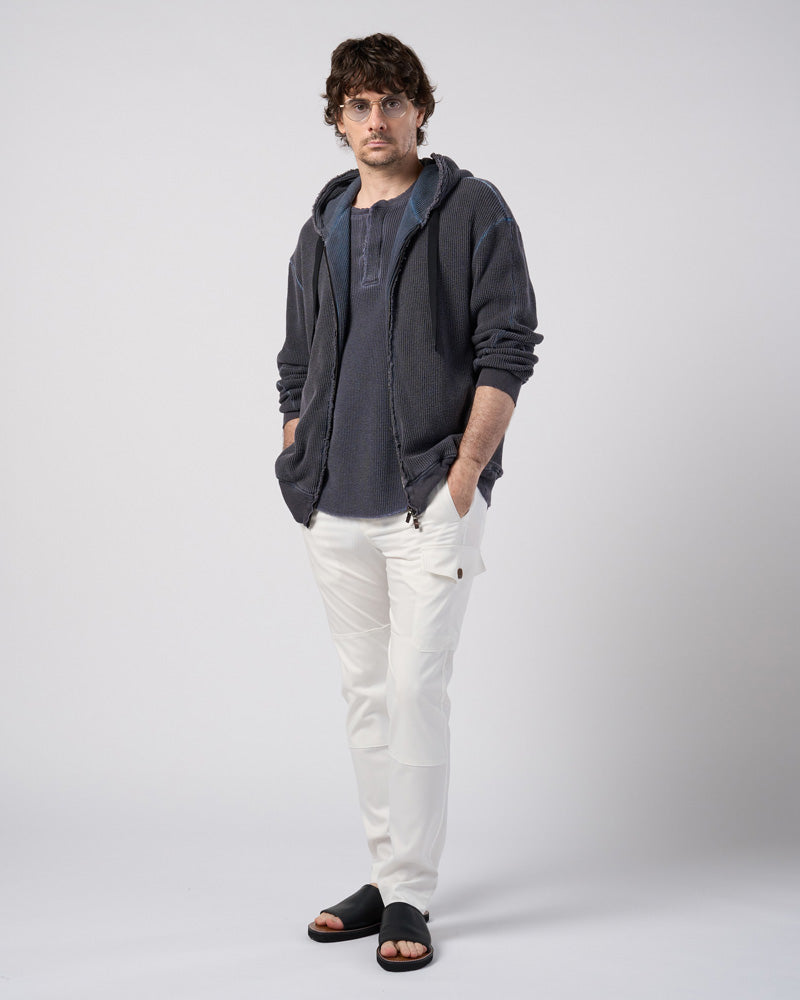 fine satin slim cargo