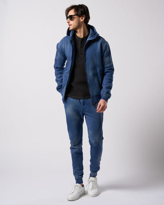fade zip-up hoodie