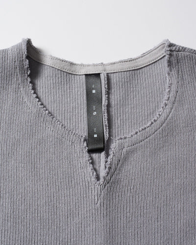 quarter-knit key neck H/S