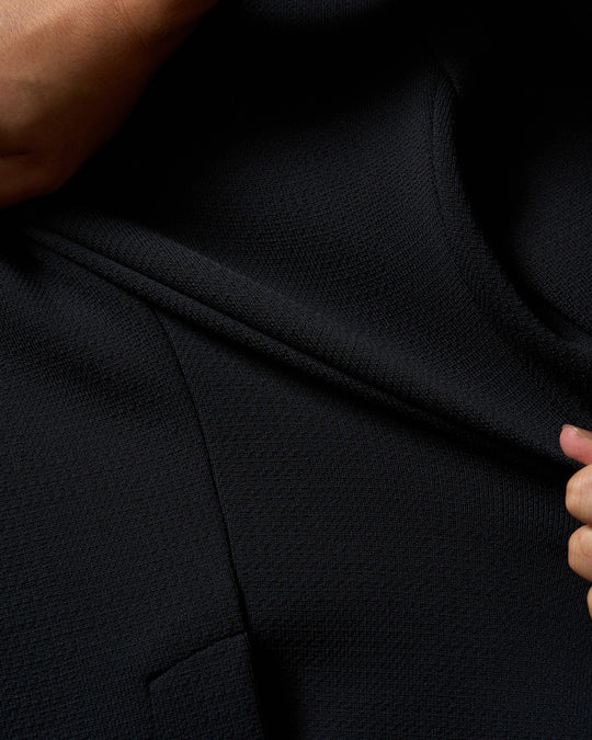function knit jacket (jacquard check)